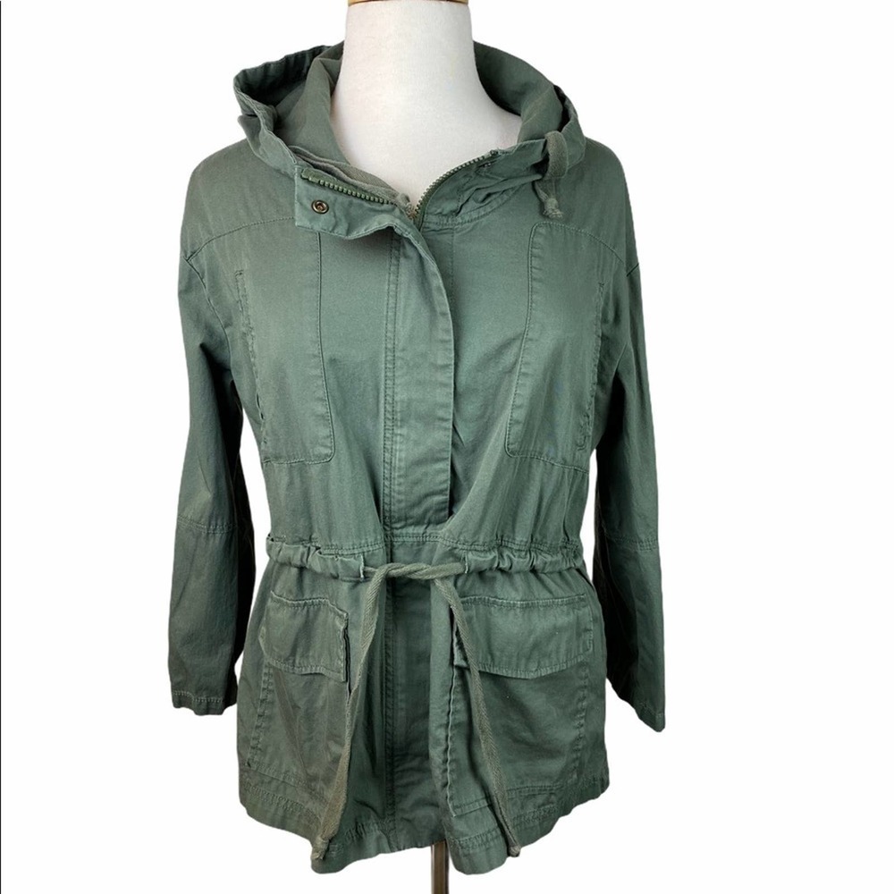 GAP Womens Utility Jacket Khaki Green Size Small